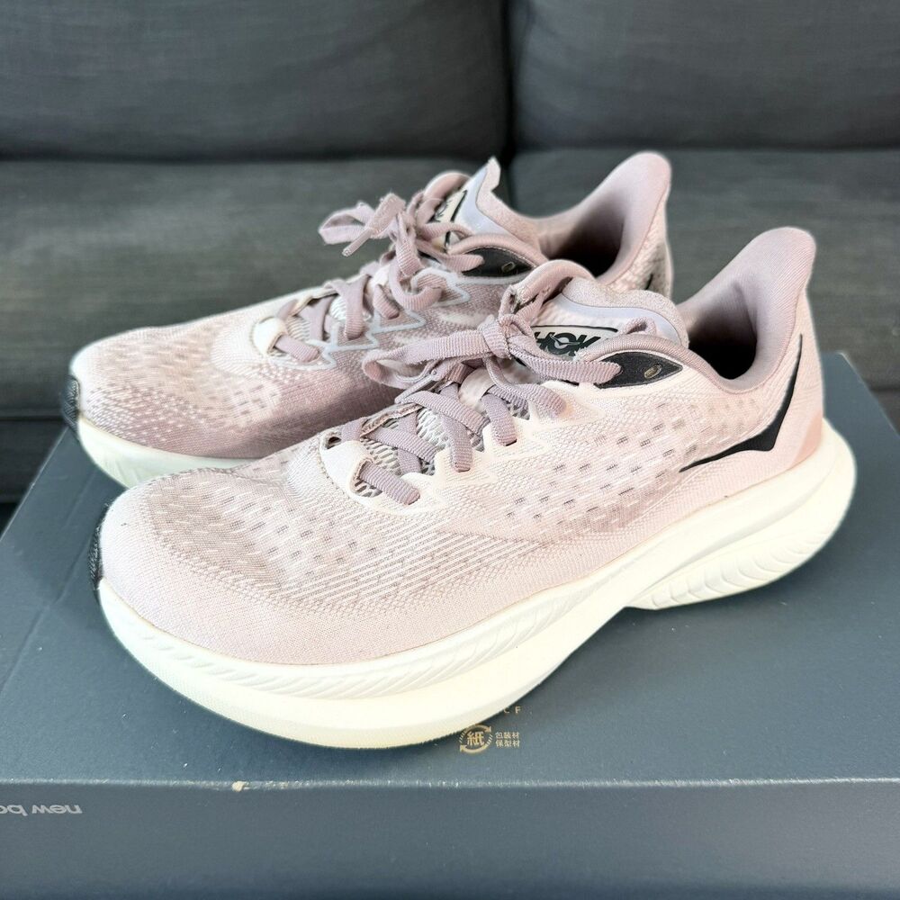 Hoka One One Mach 6 Pink Purple Running Shoes Women Size 7.5 B